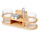 подробно 394190  Набор для виски на бамбуковой подставке ...